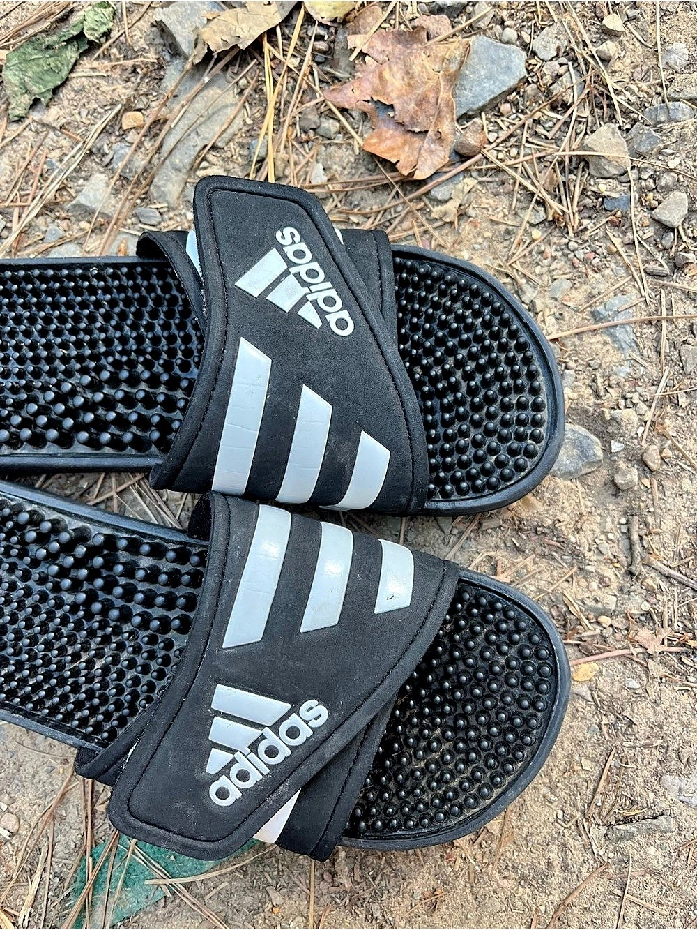 adidas Adissage Slide Sandals Black - Picture 2 of 3